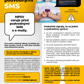 Pozor! MPSV varuje před podvodnými SMS a e-maily. 1