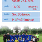 Fotbalové utkání So. Božanov x Heřmánkovice